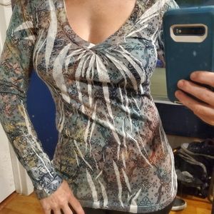 G. Girl Women Green Long Sleeve Top S * Soft and C